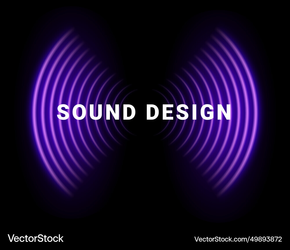 Dynamic sound wave visualization design Dynamic sound wave visualization design vector image