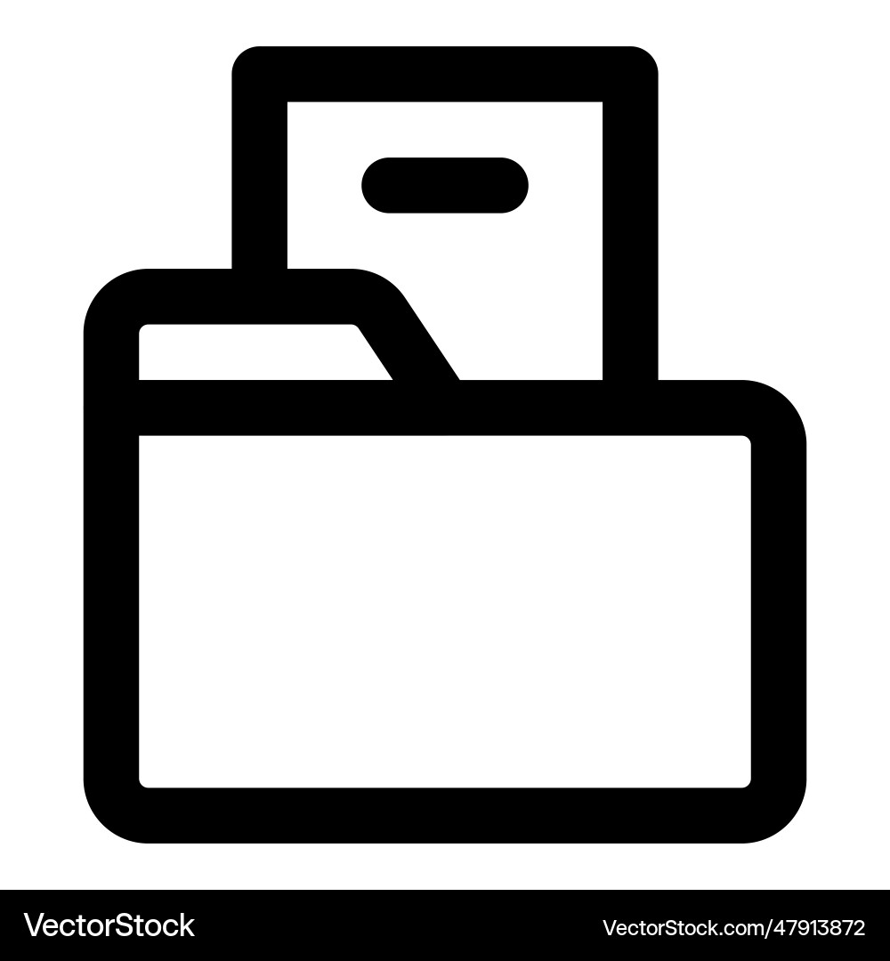 Folder files directory in system for storage vector image