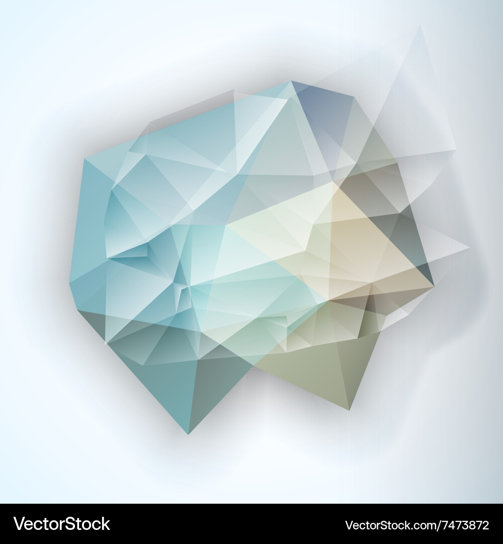 Geometric triangular abstract background vector image