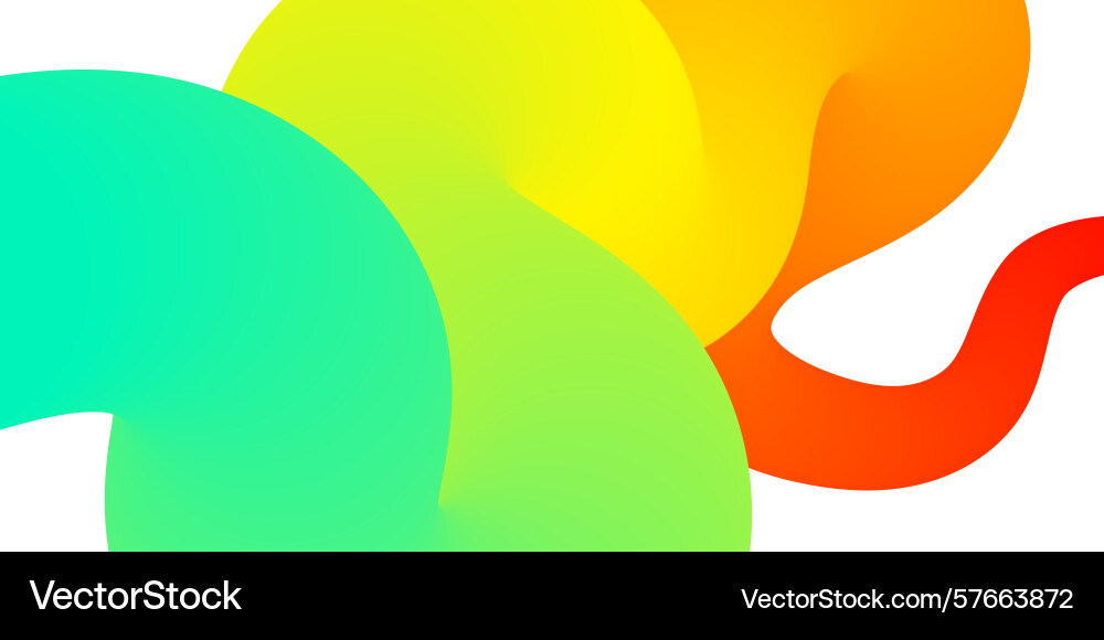 Gradient swirling shape isolated abstract vector image