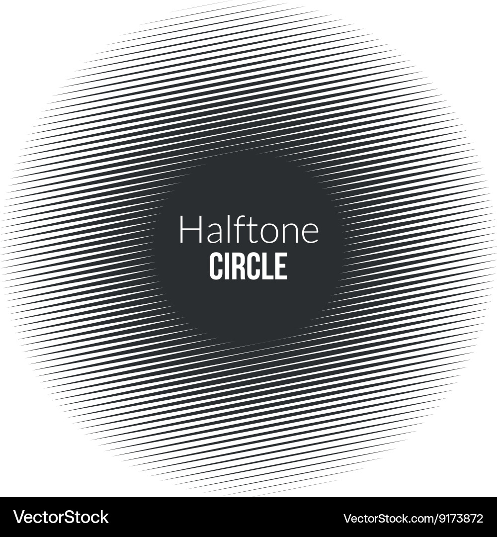 Halftone Circle Texture vector image