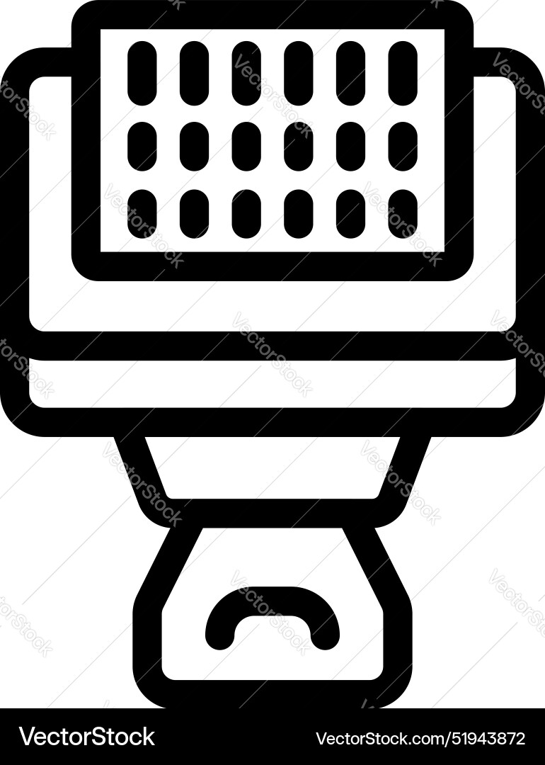 Icon einer maschinellen Algorithmusverarbeitung Icon einer maschinellen Algorithmusverarbeitung vektorbild