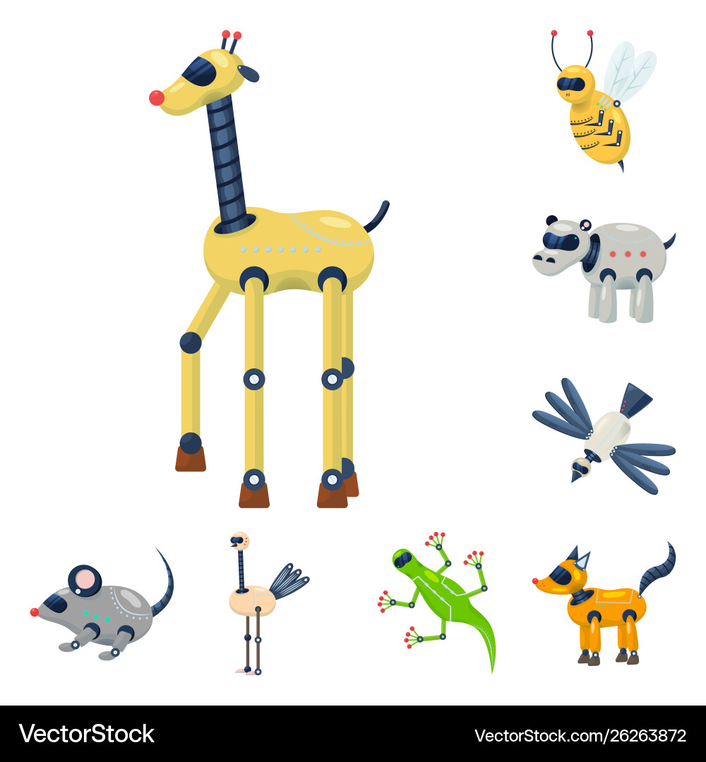 Isolated object robot and cybernetic symbol Isolated object robot and cybernetic symbol vector image