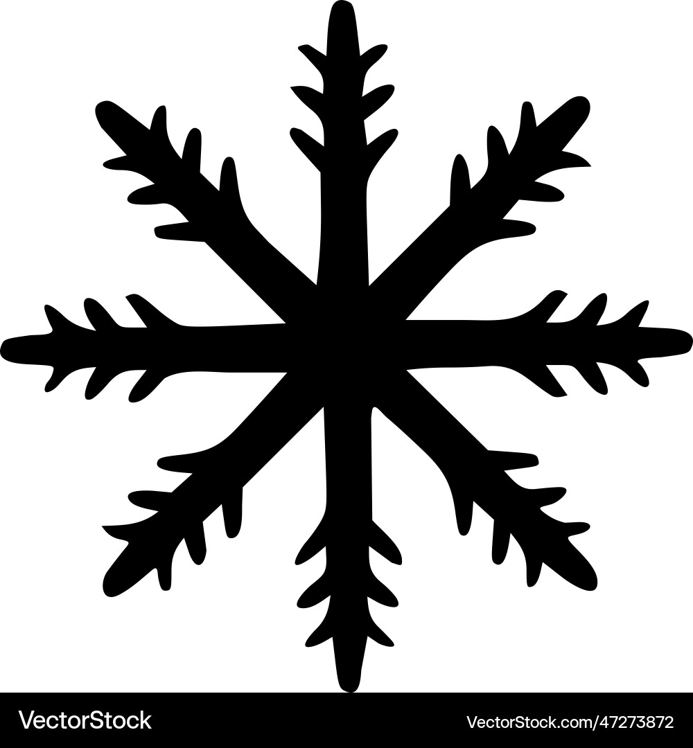 Snowflake icon image Vector Image