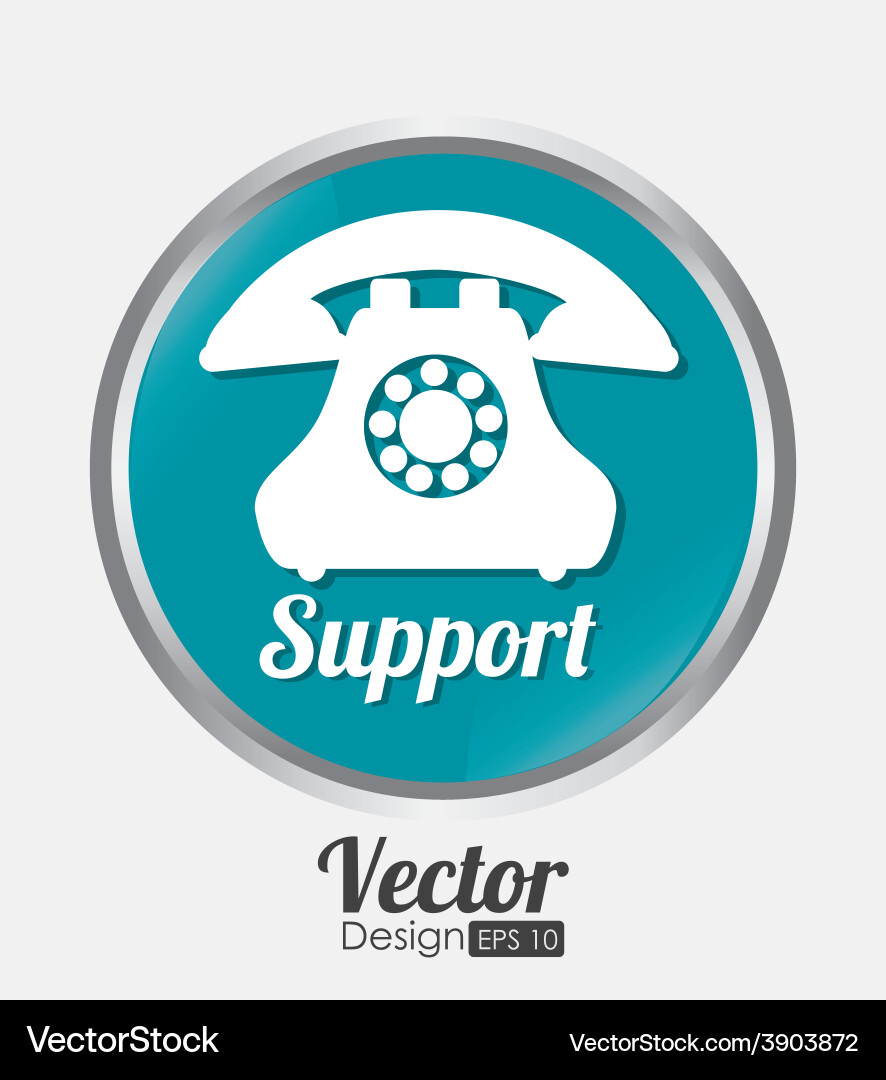 Technical support design Vector Image