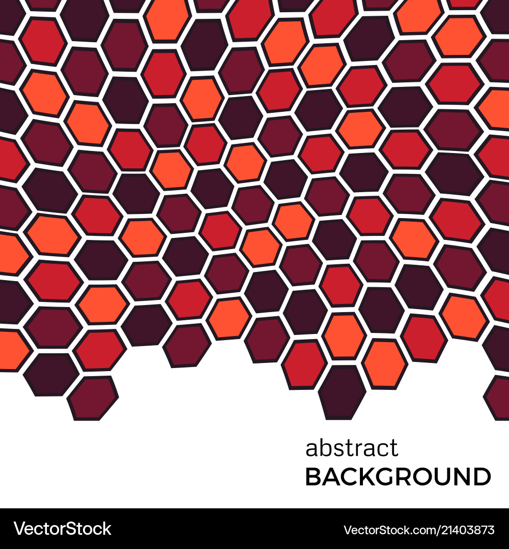 Abstract background with color hexagons Abstract background with color hexagons vector image