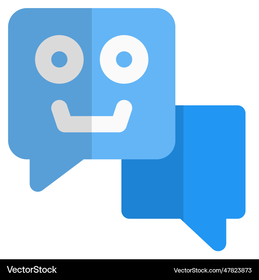 Chatbots an automated customer service application vector image