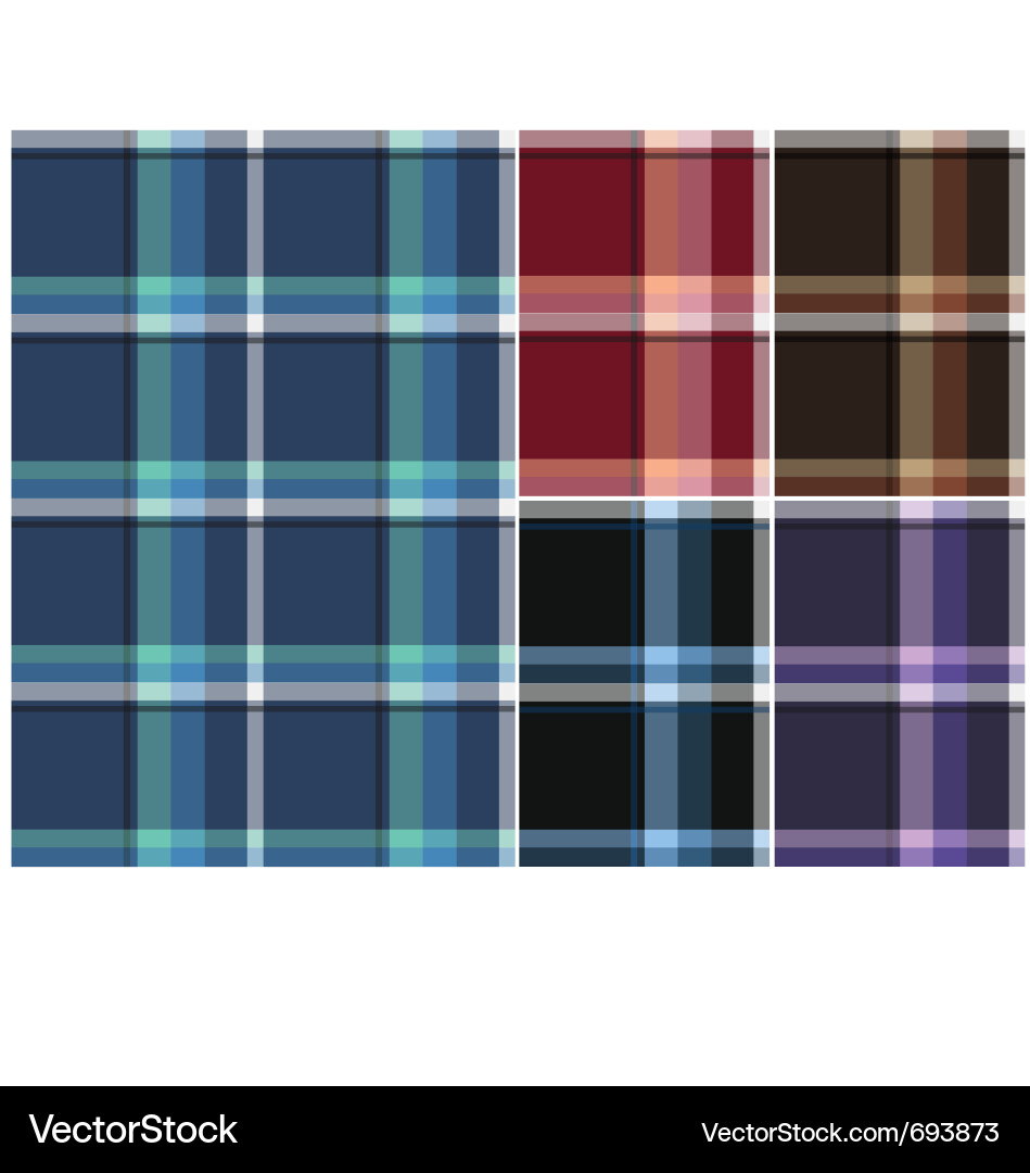 Classic Check Fabric Pattern Vector Image