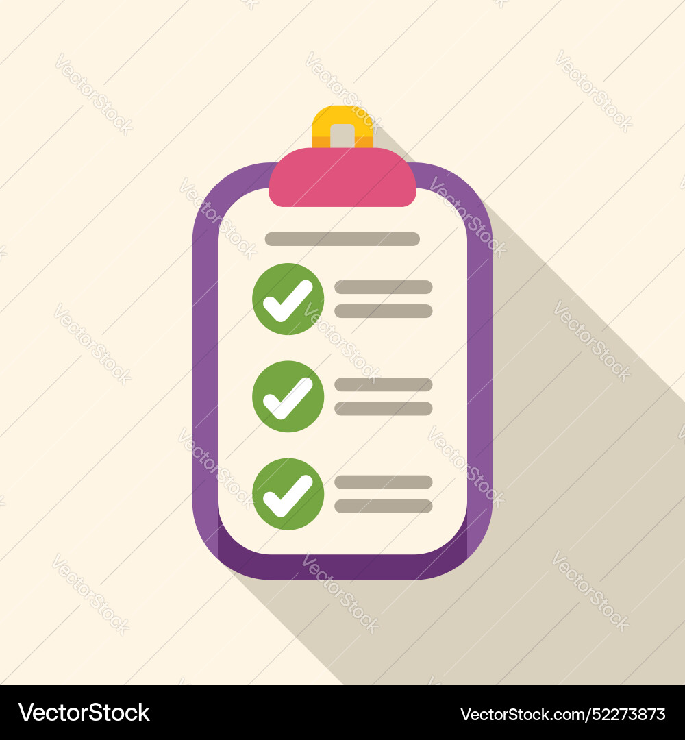 Clipboard showing check marks for completed tasks Clipboard showing check marks for completed tasks vector image