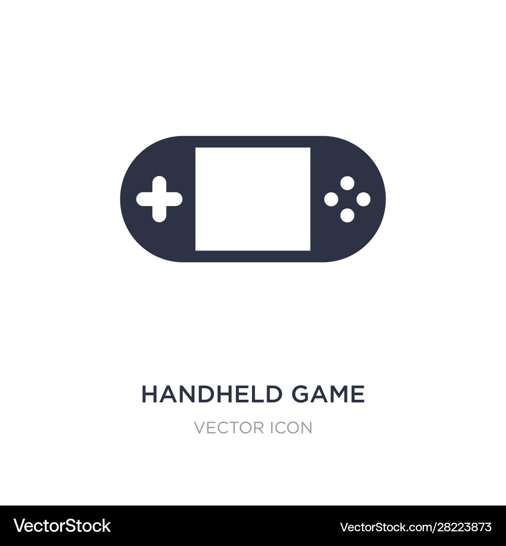 Handheld game icon on white background simple Vector Image