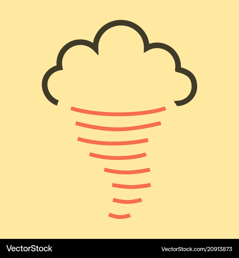 Tornado icon simple of for web fast Tornado icon simple of for web fast Vector Image