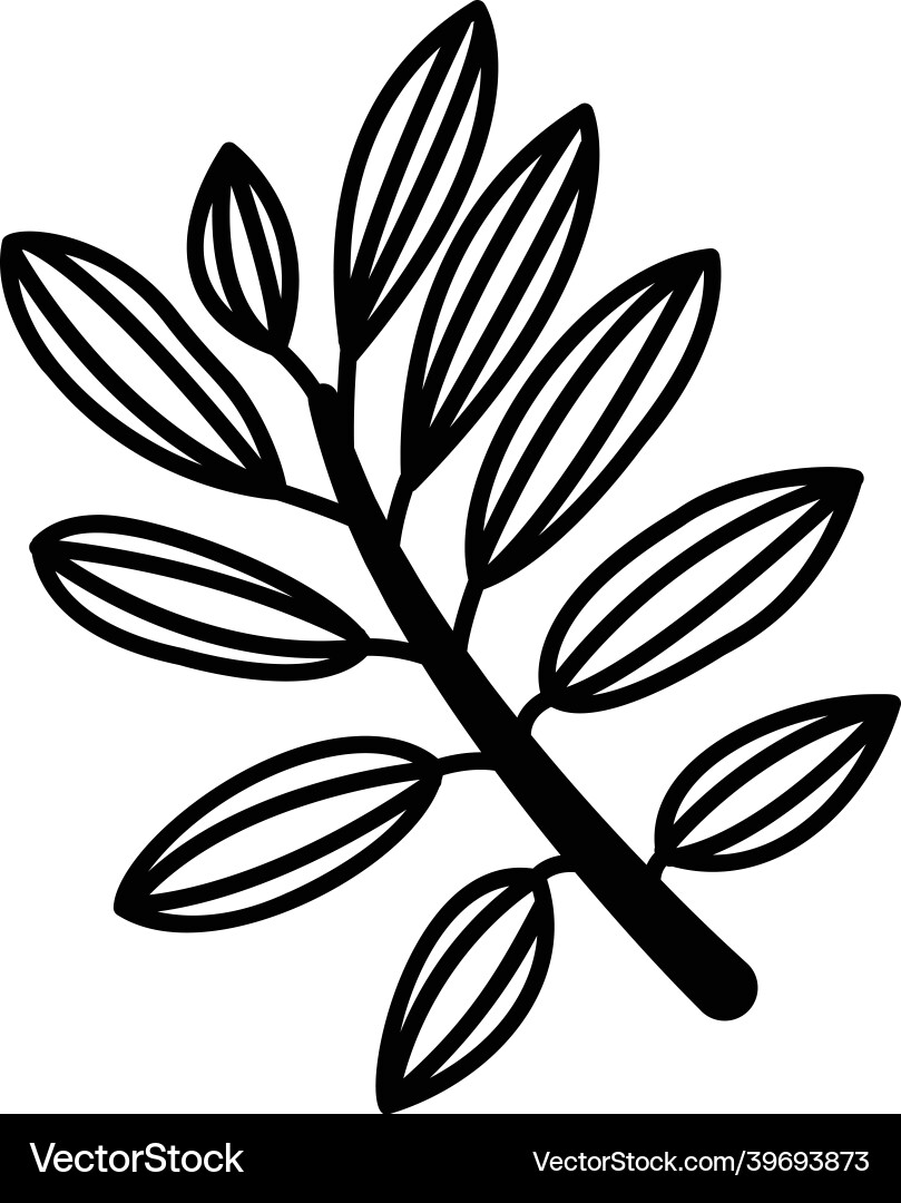 Tree branch Vector Image