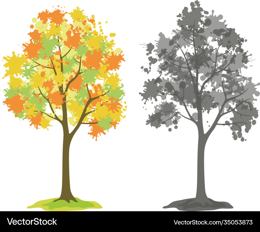 Trees set Trees set vector image
