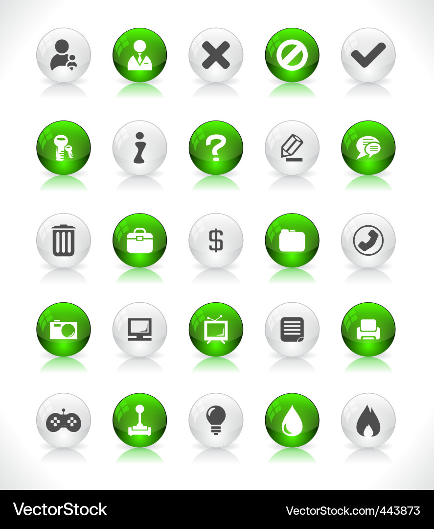 Web design buttons Vector Image