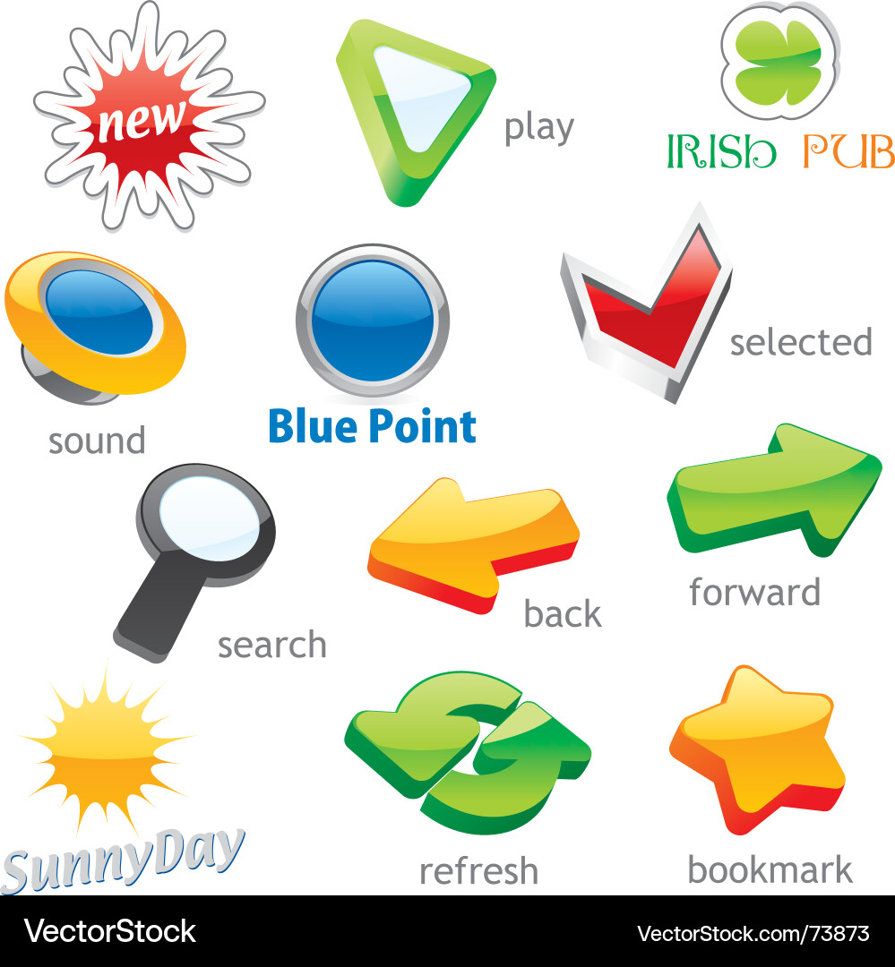 Web icons Vector Image