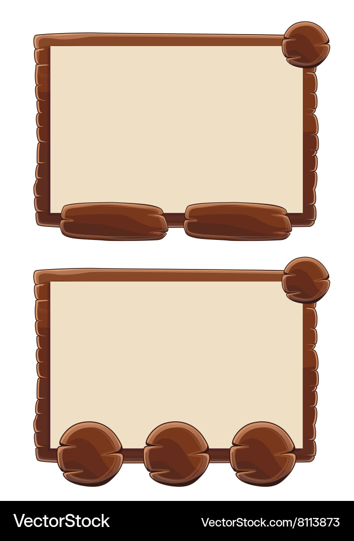 Window of game with buttons Vector Image