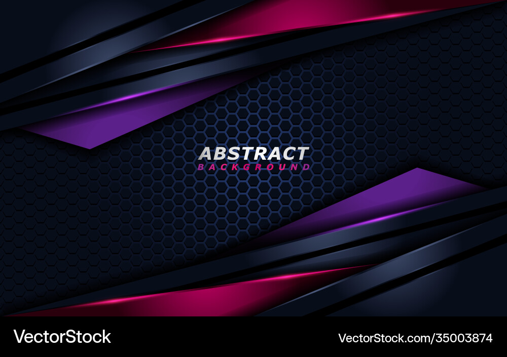 Abstract tech background with dynamic line shapes vector image