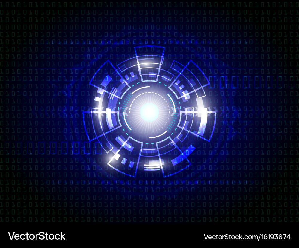 Abstract Technology Circuit Background vector image