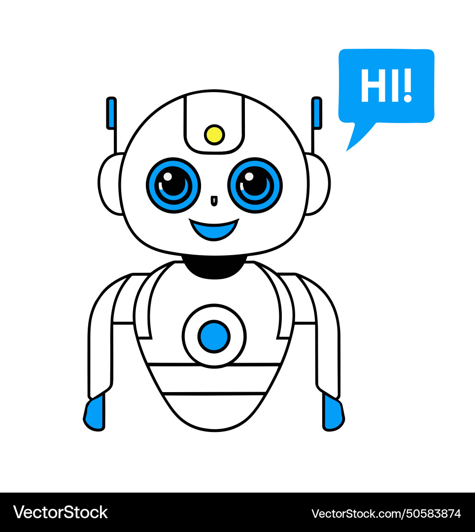Artificial intelligence chat bot design ai icon Artificial intelligence chat bot design ai icon vector image