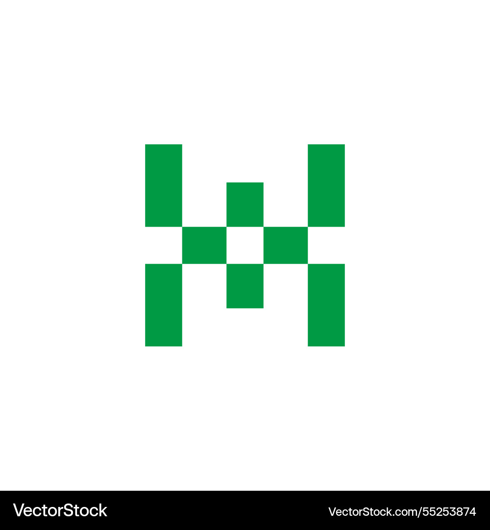 Buchstaben h plus medizinisches grünes geometrisches Logo Buchstaben h plus medizinisches grünes geometrisches Logo vektorbild