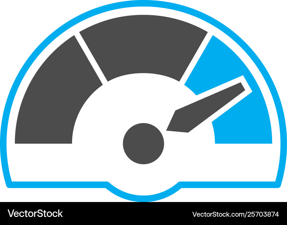 Performance icon on background for graphic and web Performance icon on background for graphic and web Vector Image