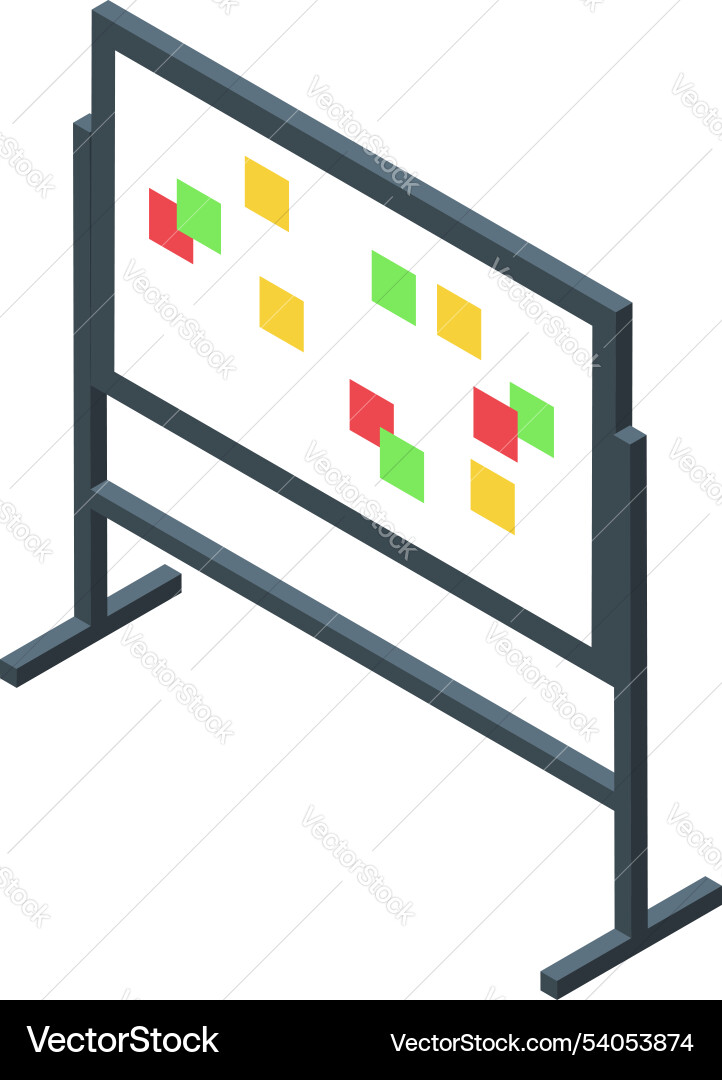 Planning agile methodology using kanban board Planning agile methodology using kanban board vector image