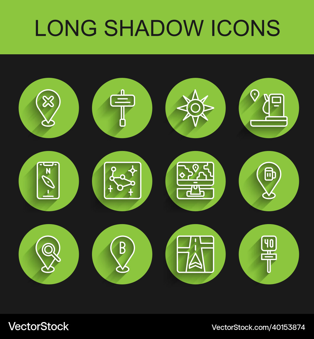 Set line search location with cross Set line search location with cross vector image