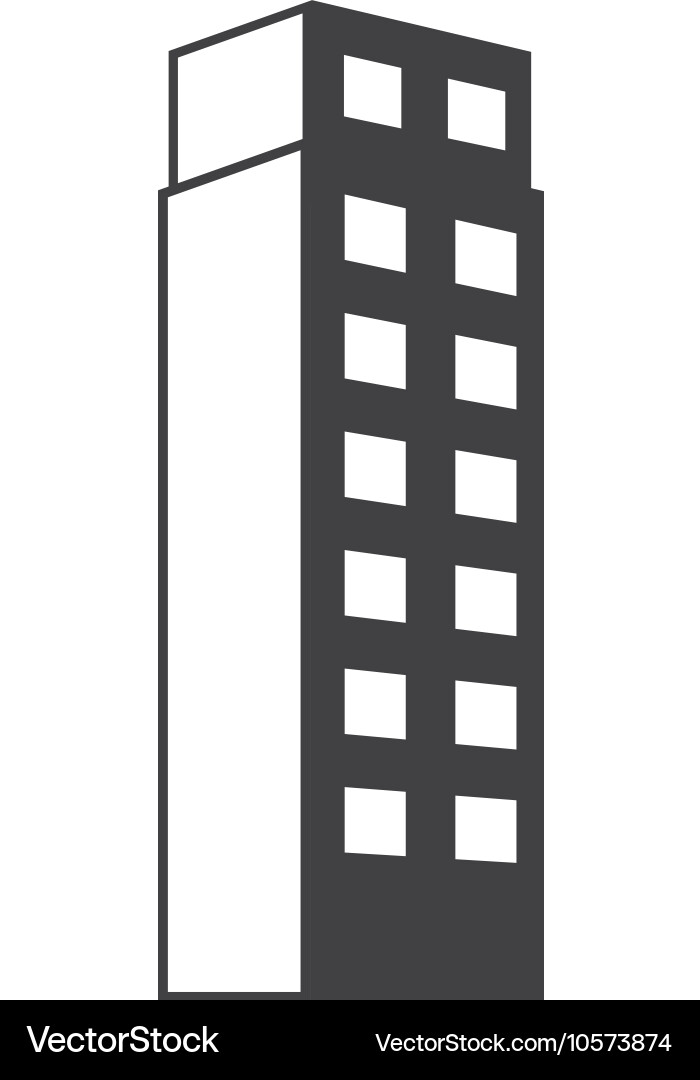 Tower building architecture vector image