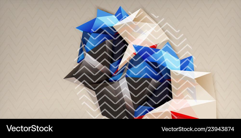 Triangular low poly background design Triangular low poly background design Vector Image