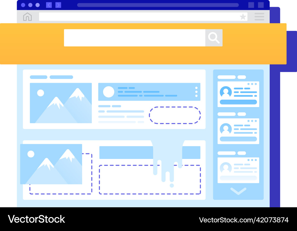 Website icon web app development flat Vector Image