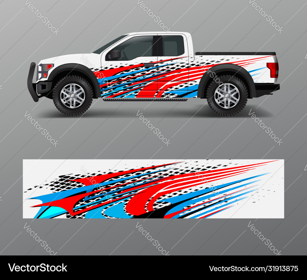 Abstract Truck Stripe Patterns Vector Image