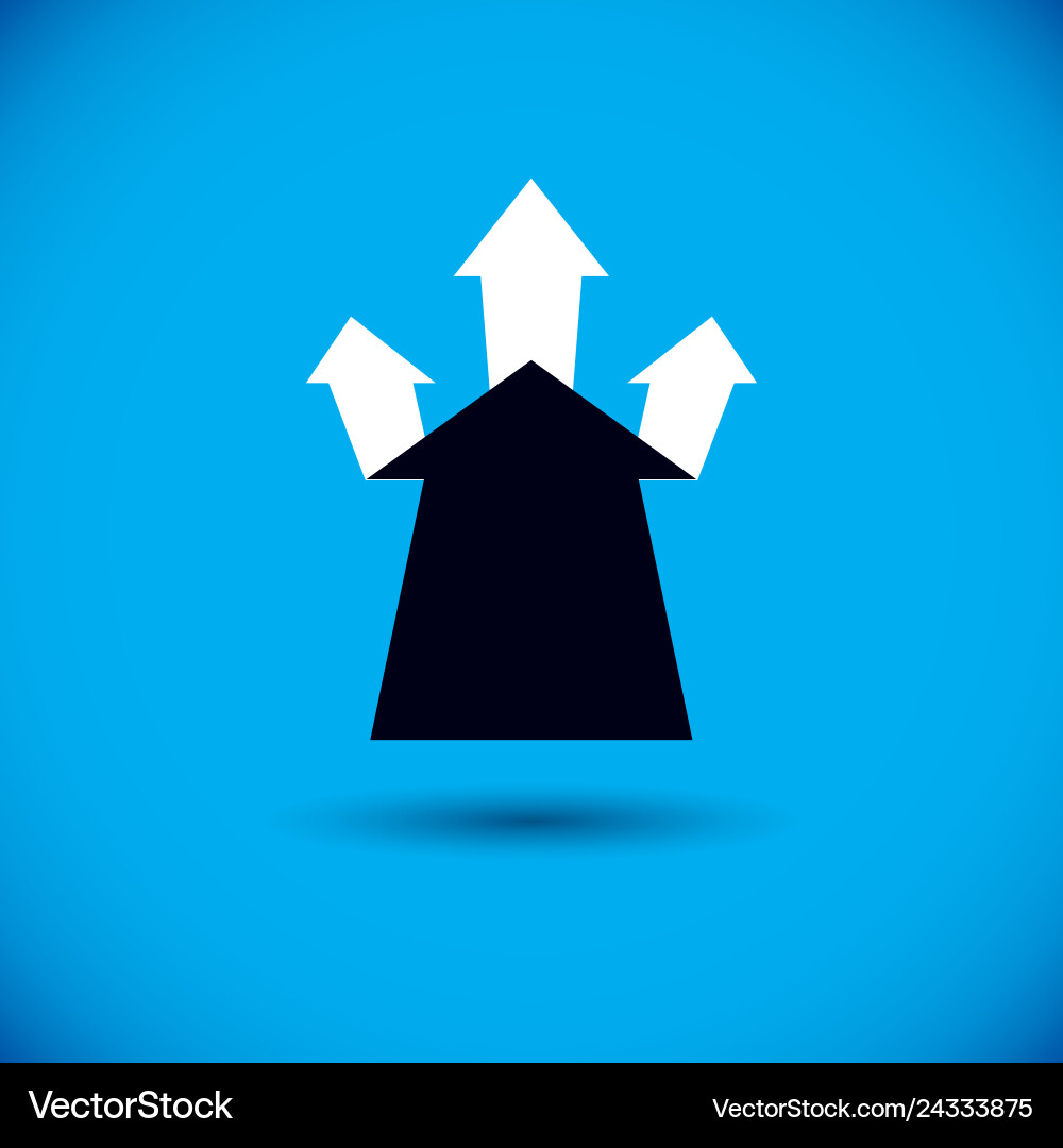 Boost up arrow graphic design element business Boost up arrow graphic design element business vector image