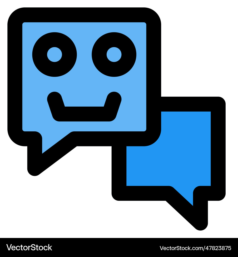 Chatbots an automated customer service application vector image