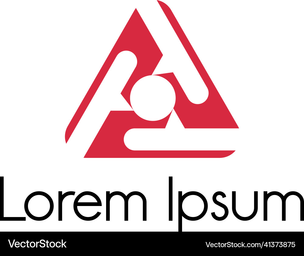 Design or shape triangle and a clamp Design or shape triangle and a clamp Vector Image