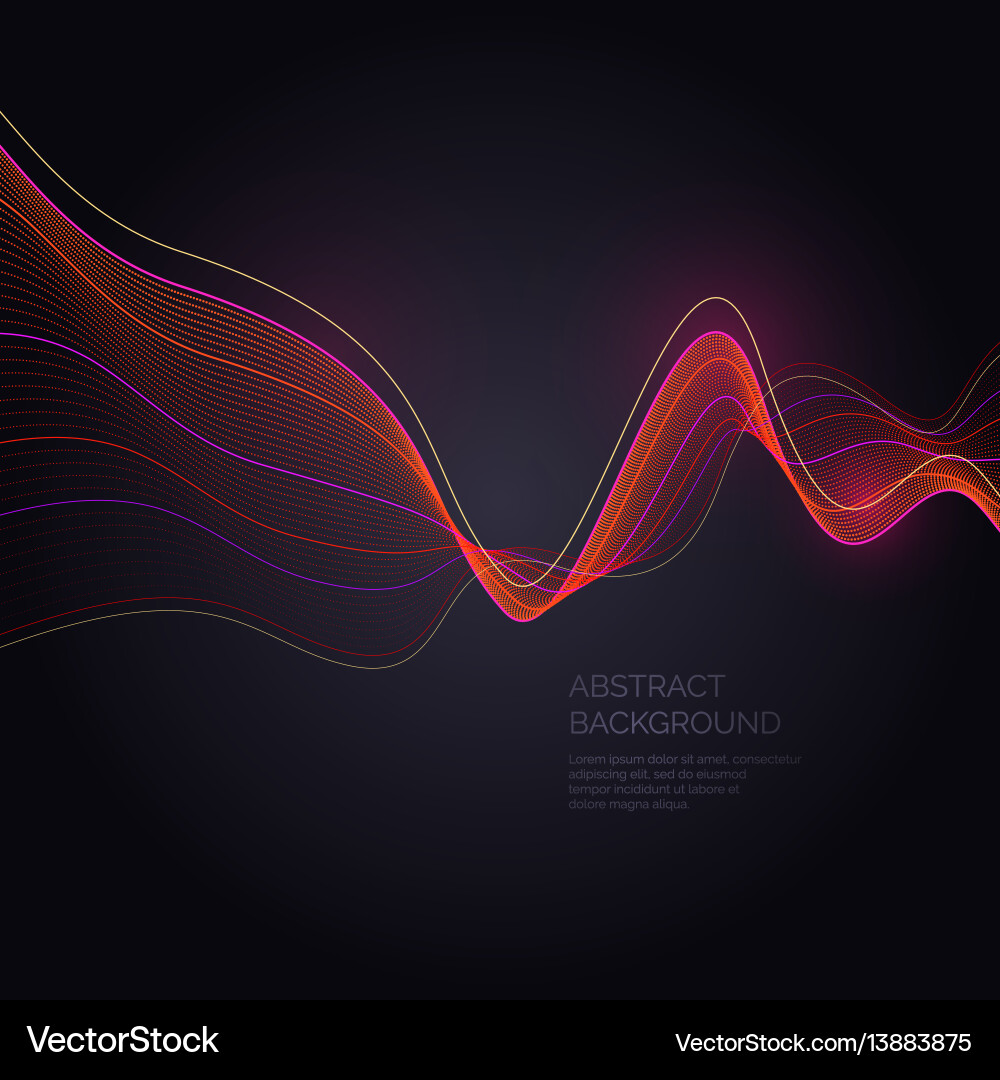 Dynamic Abstract Waves Background vector image