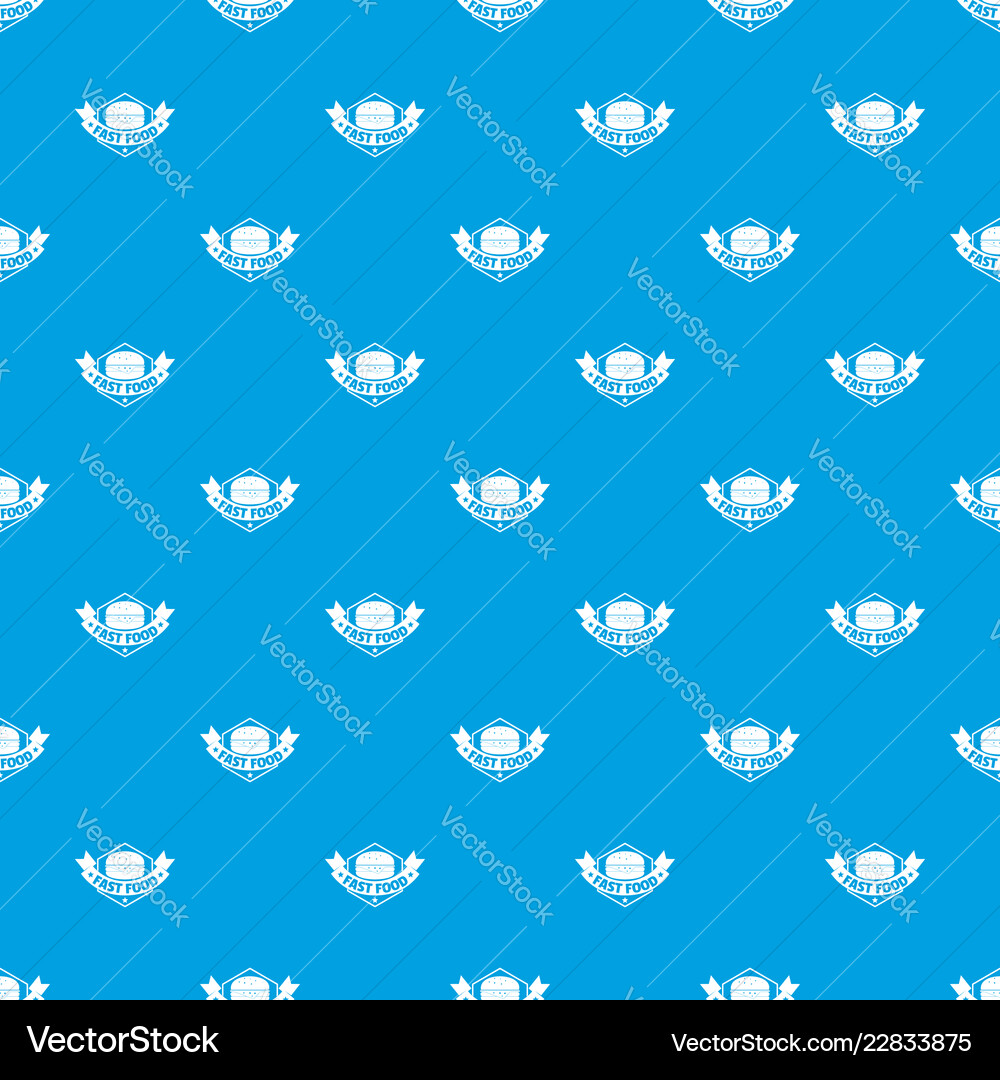 Fast Food Burger Muster nahtlos blau Fast Food Burger Muster nahtlos blau vektorbild