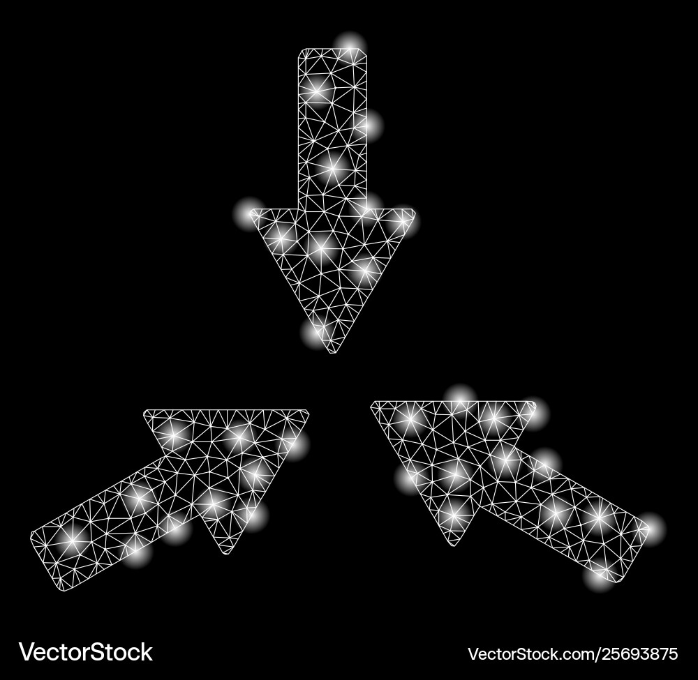 Golden square pattern collide 3 arrows Golden square pattern collide 3 arrows vector image