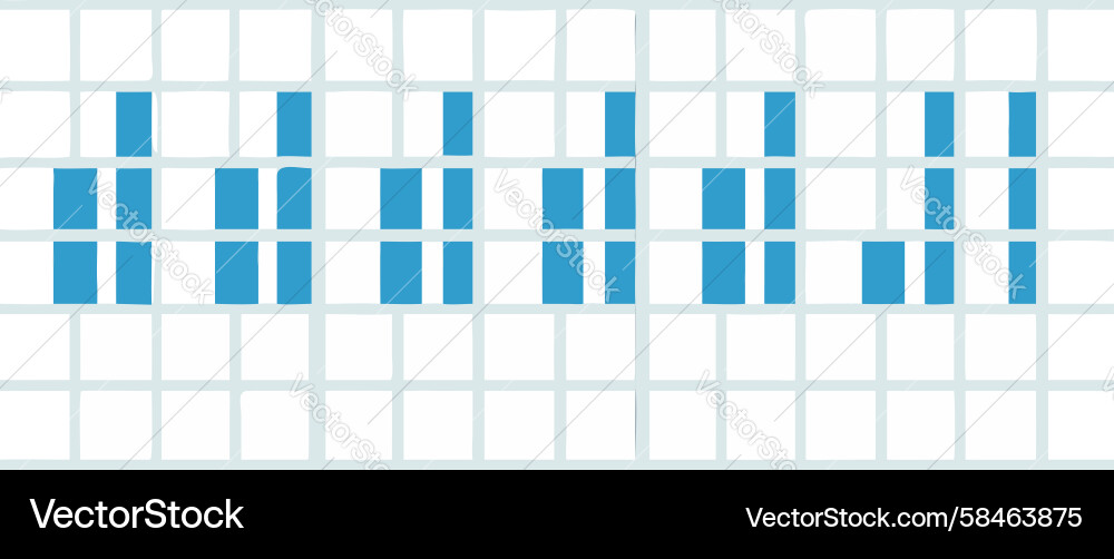 Intermittent Bar Chart - Data Gaps Vector Image