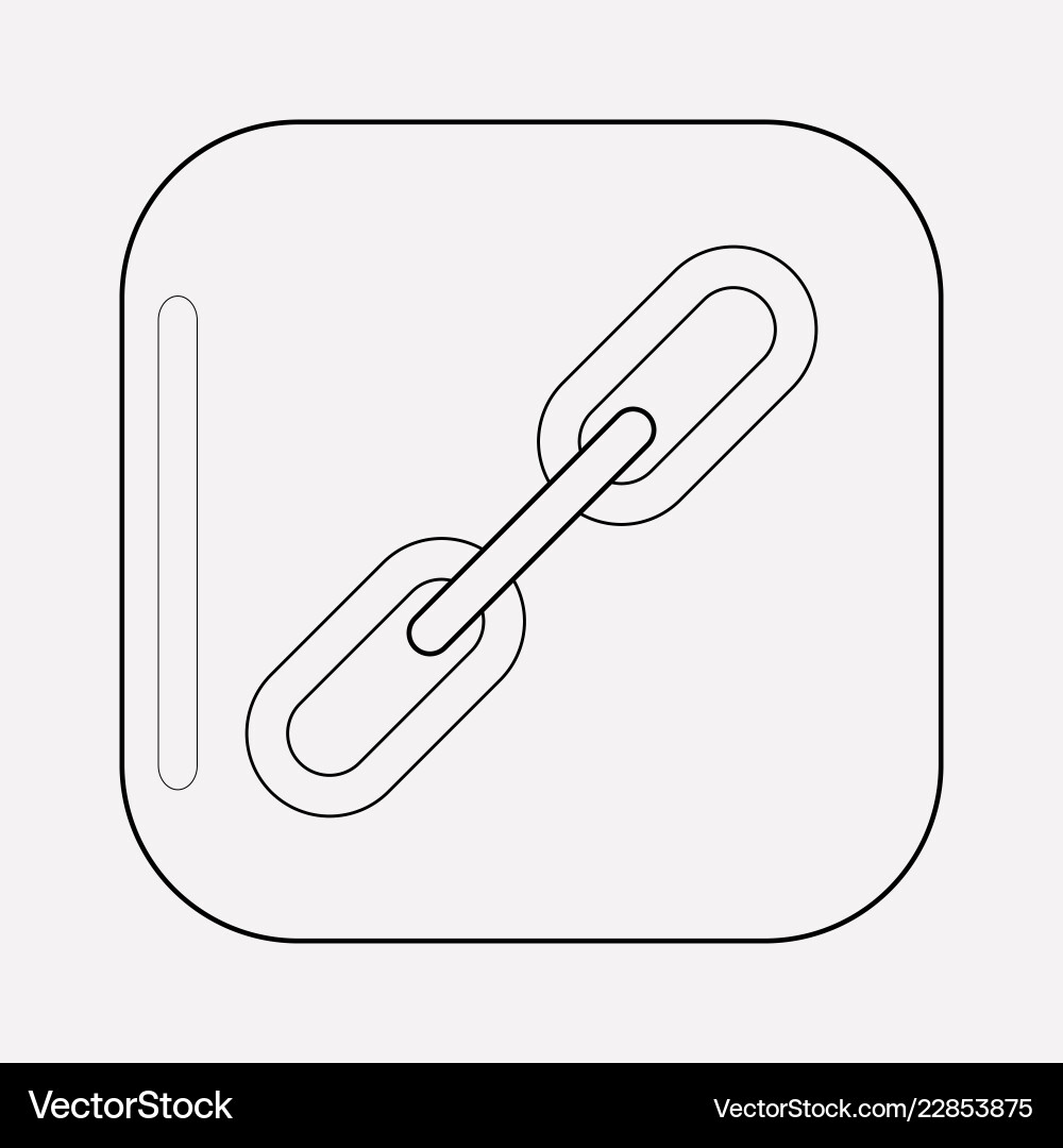 Link icon line element Link icon line element vector image
