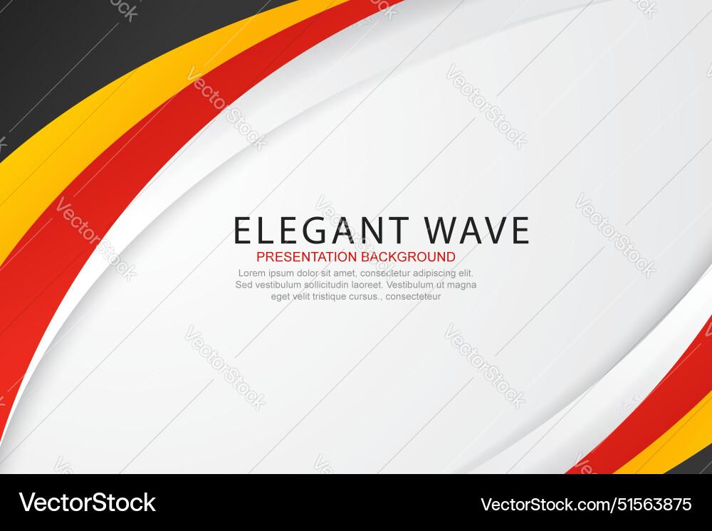 Presentation background with elegant wave design Presentation background with elegant wave design vector image