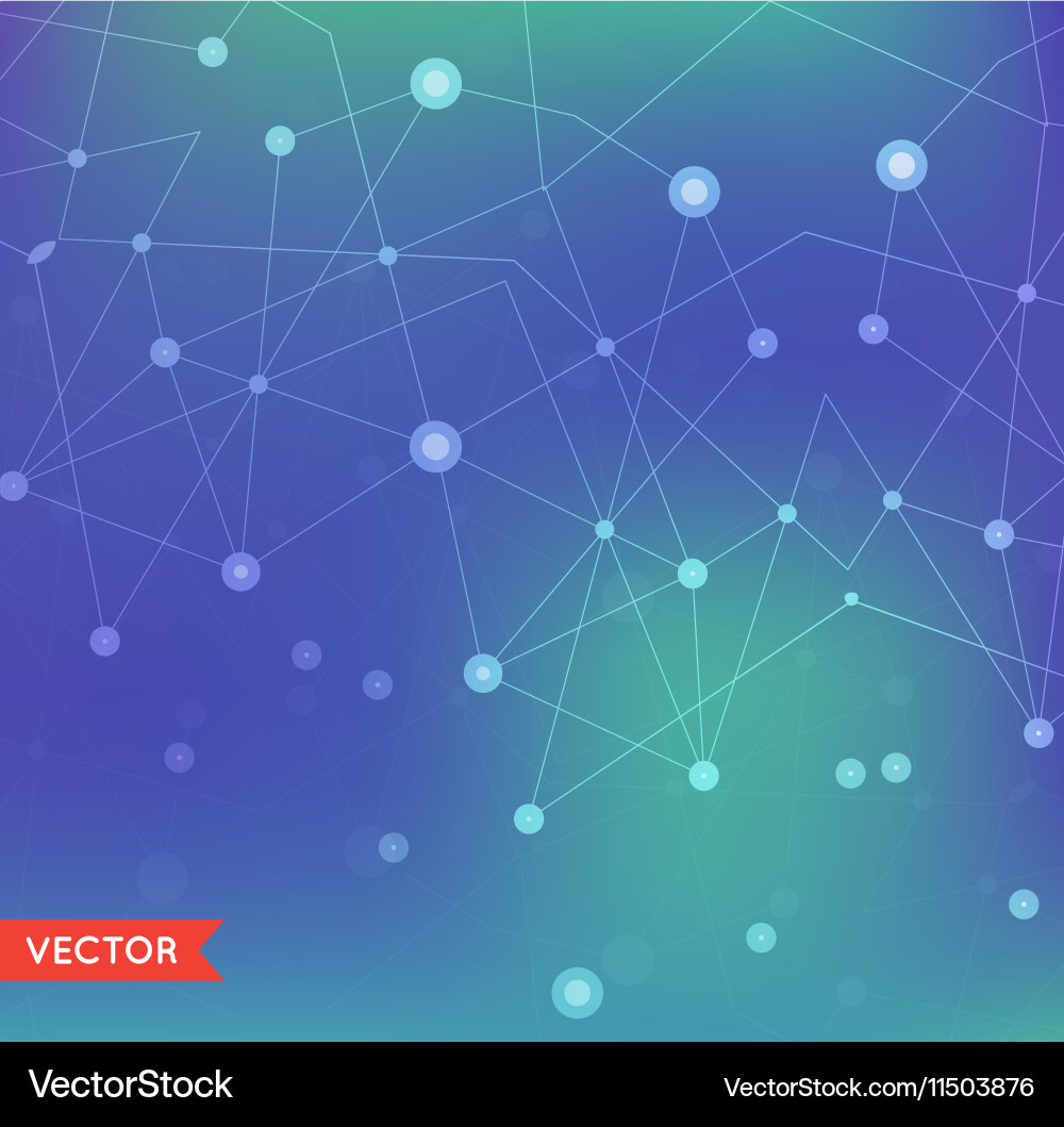 Abstract Particle Network Background Vector Image