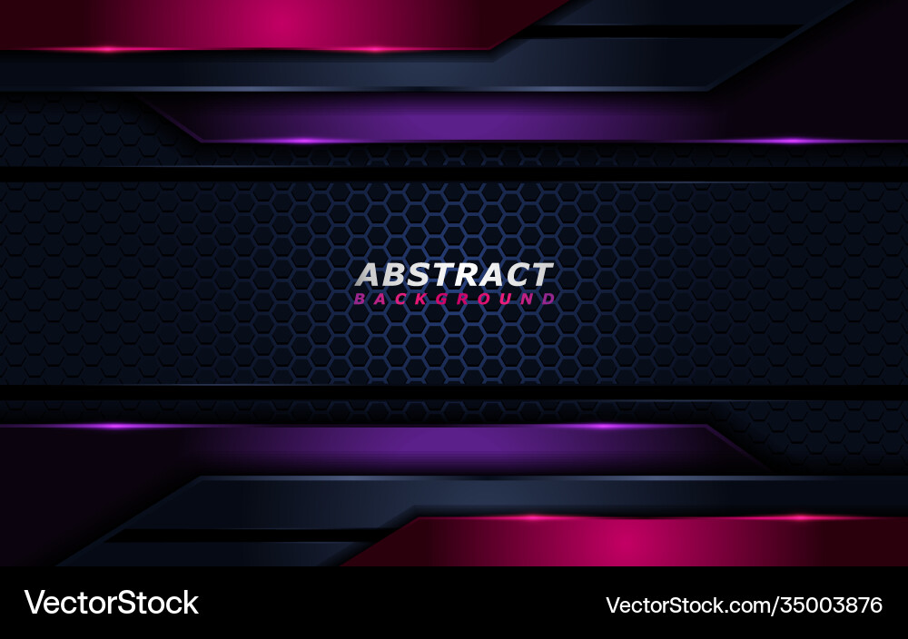 Abstract tech background with dynamic line shapes vector image