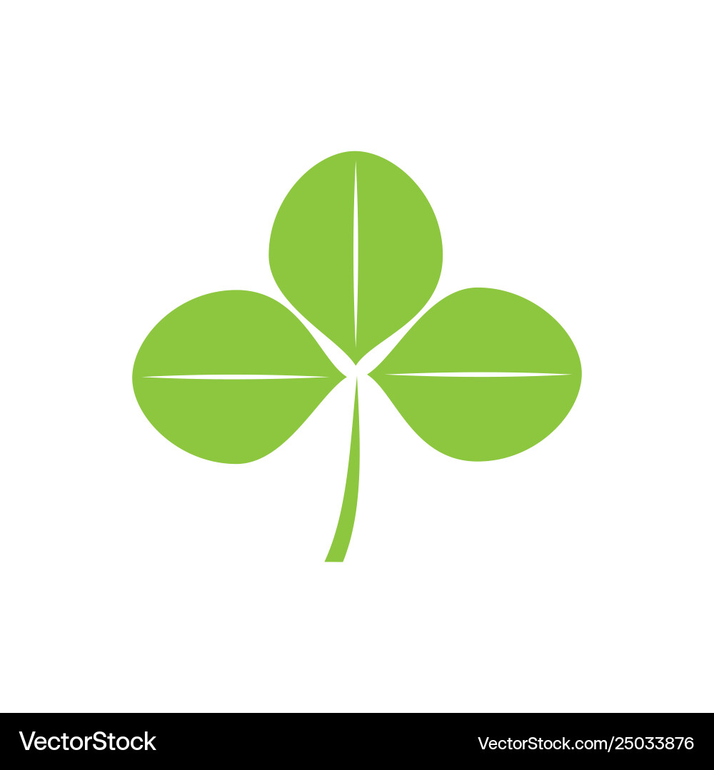 Clover icon on background for graphic and web Clover icon on background for graphic and web vector image