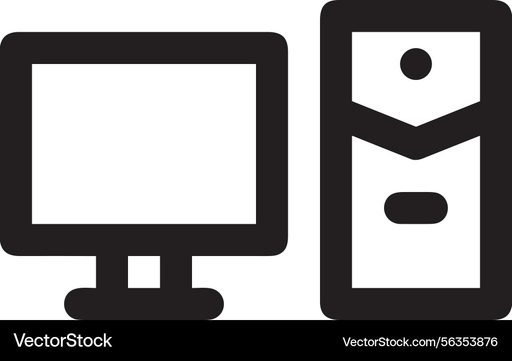 Computer icon symbol image Vector Image