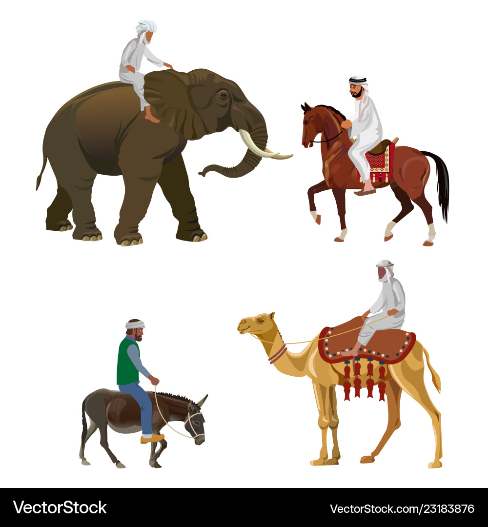 Different riders Royalty Free Vector Image - VectorStock