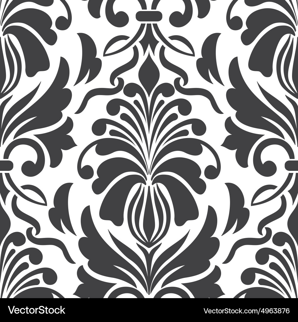 Elegant Damask Pattern vector image