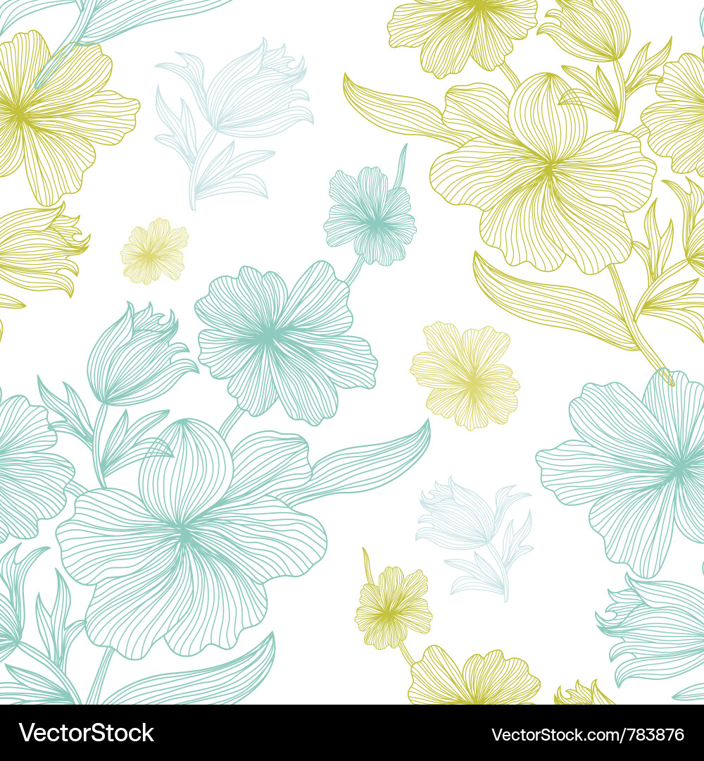 Floral Seamless Pattern Vector Image