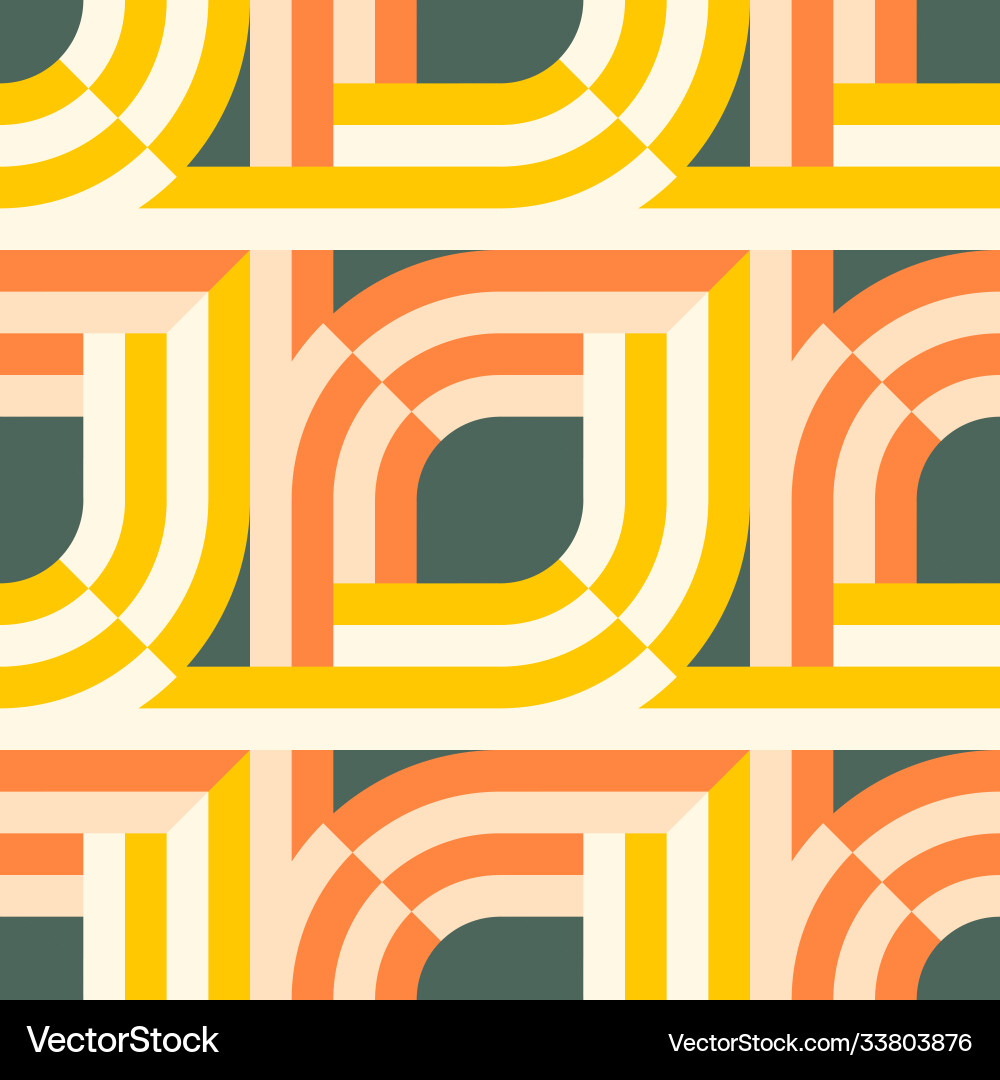 Geometric abstract shapes grid based intertwined Geometric abstract shapes grid based intertwined vector image