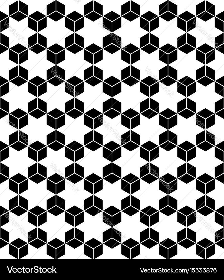 Geometric Hexagon Pattern Vector Image