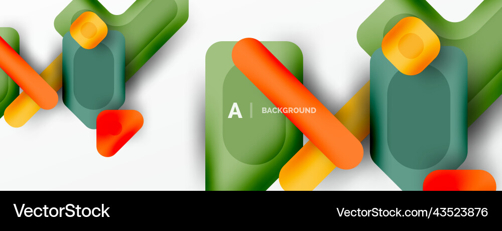 Minimal geometric abstract background colorful Vector Image